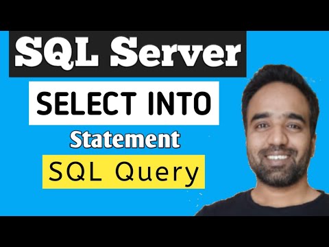 SELECT INTO Statement in SQL Server