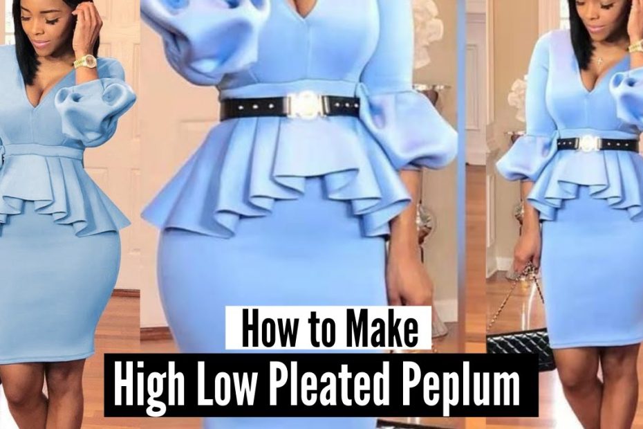 High Low Peplum Top Cutting And Stitching| Pleated Peplum Top - Youtube